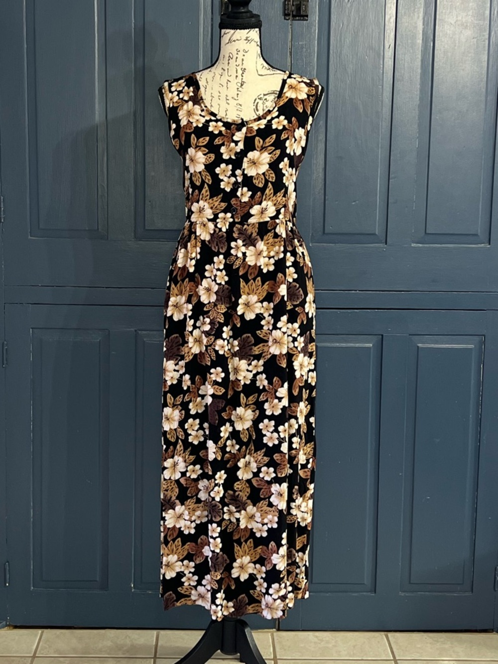 VINTAGE Y2K 90’s Floral Sleeveless Dress